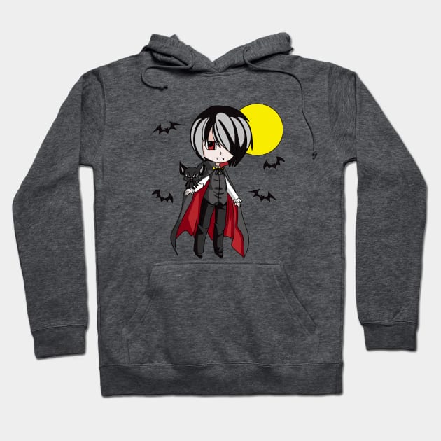 Chibi Dracula Hoodie by Glenn Landas Digital Art